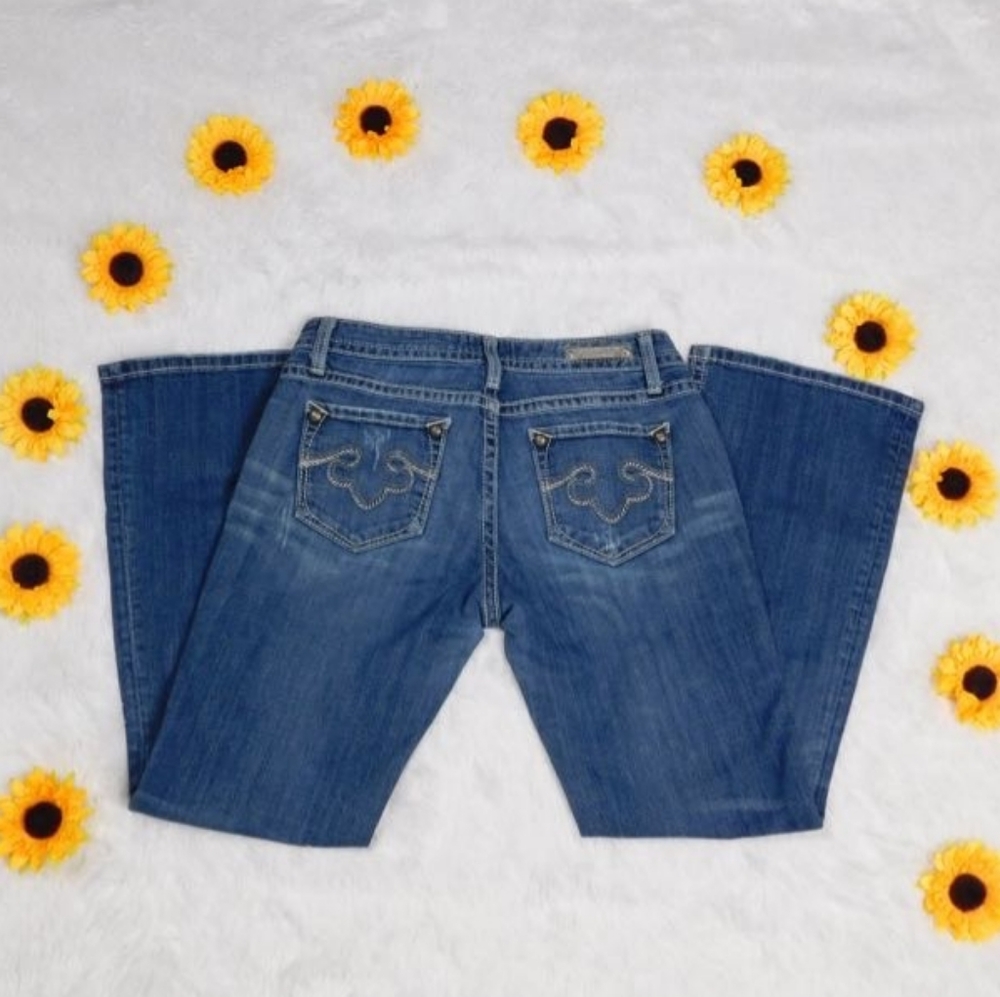 🌻 Rerock For Express Boot Cut Jeans (6S) - Picture 5 of 8